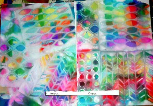 Watercolour Backgrounds With Tissue Paper